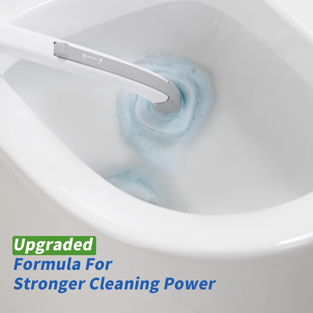 oshang Disposable Toilet Brush - Toilet Bowl Cleaner, Toilet Cleaning Supplies, Toilet Brush with Holder, 14 Refills for Deep Cleaning and Hygienic
