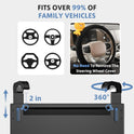 Steering Wheel Tray, Car Food Tray, Car Desk for Laptop, Multipurpose Car Table for Eating & Work, Adjustable Car Tray with Drawer and Anti-Slip