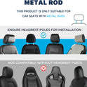 Car Back Seat Tray Table, Stable Foldable Auto Backseat Food Trays Desk for Rear Passenger Road Trip Eating & Work, Multifunctional Adjustable Travel