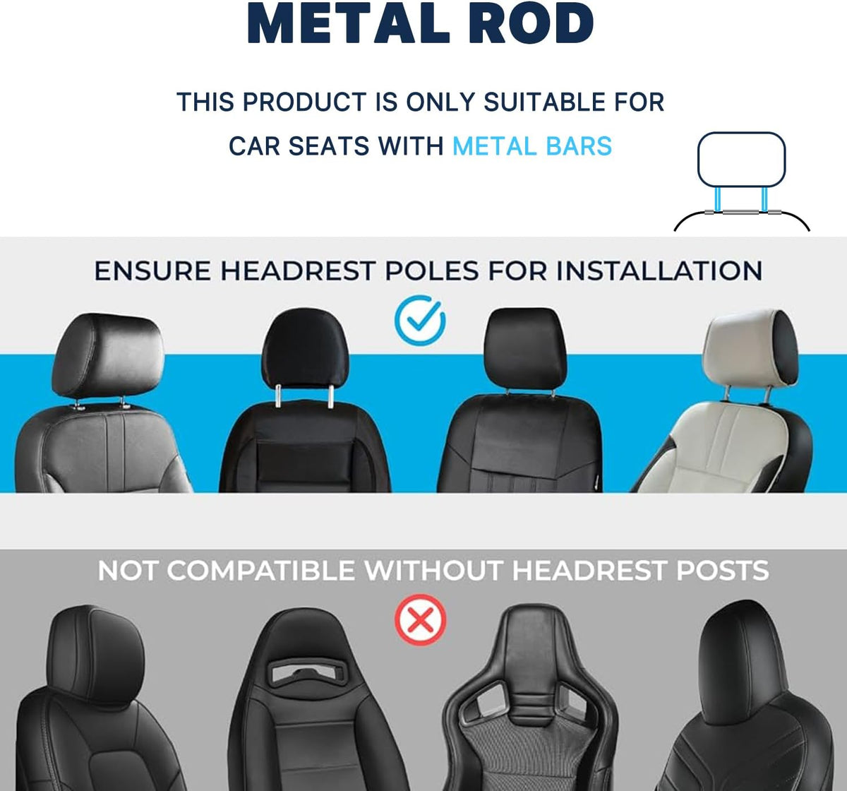 Car Back Seat Tray Table, Stable Foldable Auto Backseat Food Trays Desk for Rear Passenger Road Trip Eating & Work, Multifunctional Adjustable Travel