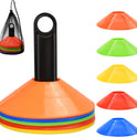 25/50/100pcs Disc Cones, Agility Soccer Cones with Carry Bag and Holder, Soccer Cones for Sports Training, Football, Soccer, Basketball, Coaching