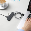 Anker USB Hub 4 Ports, Multiple USB 3.0 Hub, USB Splitter for Laptop, Extender for A Port Laptop, PC, Desktop and More [Charging Not Supported](2ft