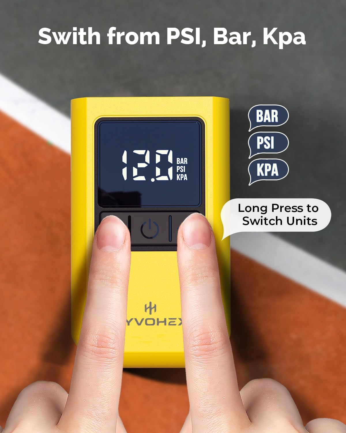 Ball Pump for Sports Balls, Portable Electric Basketball Pump Ultra Fast Inflation, with Digital LED Display Air Pump for Balls, Preset Pressure with