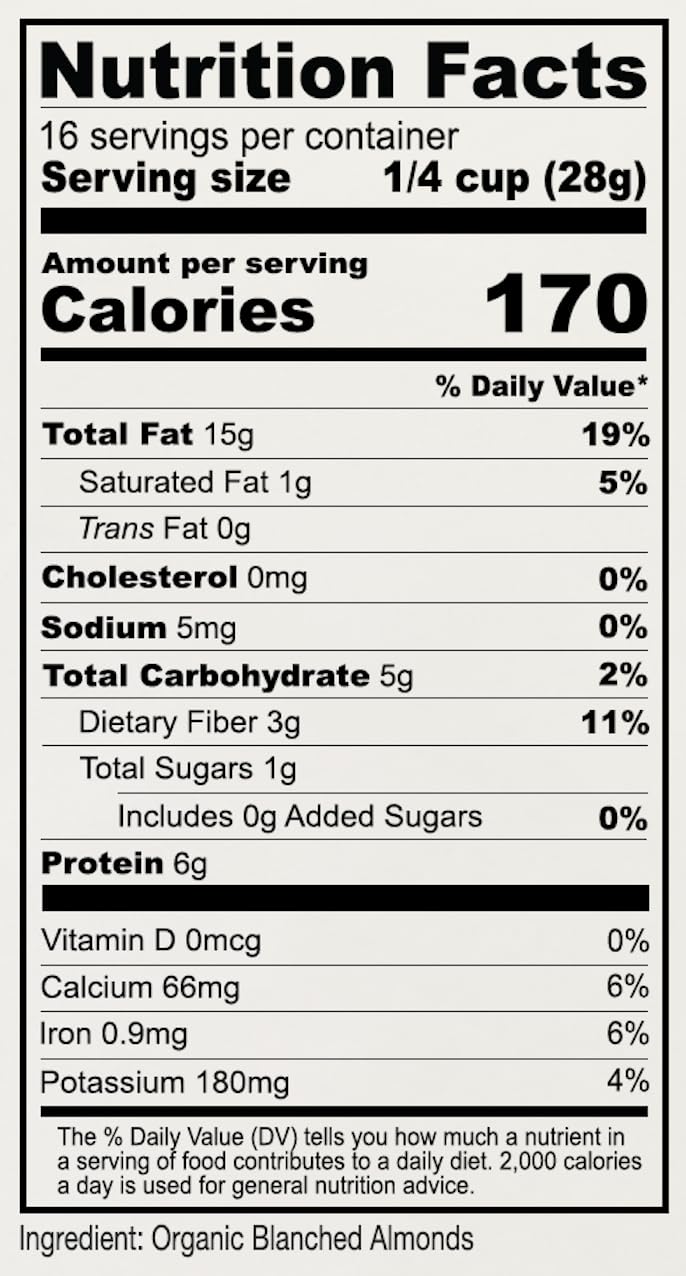 Anthony's Organic Almond Flour, 1 lb, Blanched, Gluten Free, Non GMO, Keto Friendly, Extra Fine, Low Carb