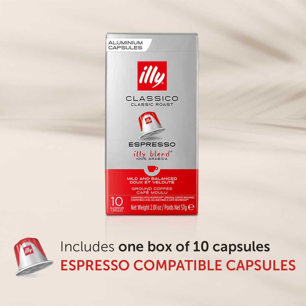 Illy Espresso Compatible Capsules - Single-Serve Coffee Capsules & Pods - Classico Roast - Notes Of Caramel, Orange Blossom & Jasmine Coffee Pods