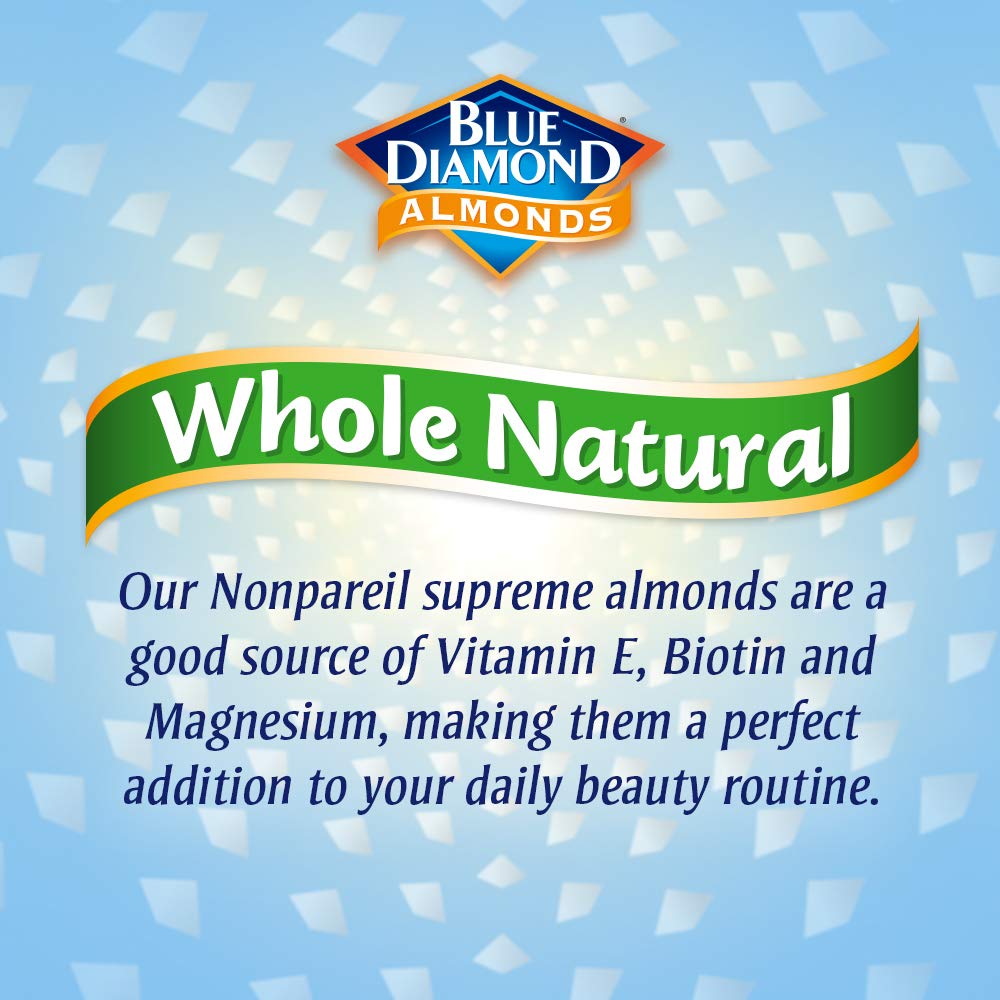 Blue Diamond Almonds Whole Natural Raw Snack Nuts, 25 Oz Resealable Bag (Pack of 1)