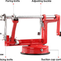 Apple Peeler Corer, Long lasting Chrome Cast Magnesium Alloy Apple Peeler Slicer Corer with Stainless Steel Blades and Powerful Suction Base for