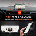 Coolpow【2 Packs 】Magnetic Phone Holder for car【Strong Magnet】phone holders for your car phone holder Mount for Car【4 Metal Plate】Universal Dash cell