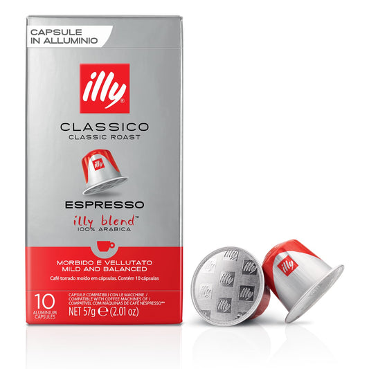 Illy Espresso Compatible Capsules - Single-Serve Coffee Capsules & Pods - Classico Roast - Notes Of Caramel, Orange Blossom & Jasmine Coffee Pods