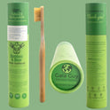 Gaia Guy Natural Bristle Bamboo Toothbrush (NO Nylon - Boar Hair ONLY) - Totally Compostable & Biodegradable Boar Bristle and Bamboo Toothbrushes
