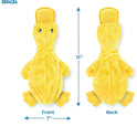 Best Pet Supplies Crinkle Dog Toy for Small, Medium, and Large Breeds, Cute No Stuffing Duck with Soft Squeaker, Fun for Indoor Puppies and Senior