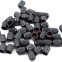 CKAuto 50 Pack Tire Valve Caps, Plastic Valve Stem Caps with O Rubber Seal, Universal Stem Covers for Cars, SUVs, Bike and Bicycle, Trucks