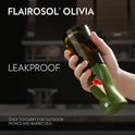FLAIROSOL OLIVIA Oil Sprayer for Cooking, 200ml Glass Olive Oil Sprayer, Continuous Cooking Spray with Portion Control, Oil Dispenser for Kitchen