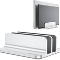 OMOTON [Updated Dock Version] Vertical Laptop Stand, Double Desktop Stand Holder with Adjustable Dock (Up to 17.3 inch), Fits All