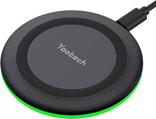 Yootech Wireless Charger,10W Max Wireless Charging Pad Compatible with iPhone 17/17 Pro/17 Pro Max/Air/16/15/14/13/SE 2022/12/11,Samsung Galaxy