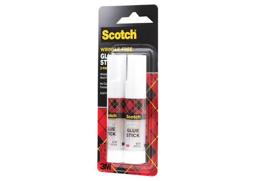 Scotch Wrinkle-Free Glue Sticks, 2 Pack, .27 oz Each