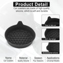 SINGARO Car Cup Holder Coaster, Silicone Cup Holder Insert, Universal Non-Slip Cup Holders, Car Accessories Interior for Women and Man Interior Sets