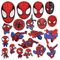 20pcs Cute Cartoon Spider Embroidered Iron On Patches, Anime Animals Sew On/Iron On Applique Embroidered Patches for T-Shirt, Jackets, Jeans