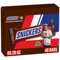 SNICKERS Full Size Bulk Milk Chocolate Candy Bars, 1.86 oz Bar, 48 ct Box