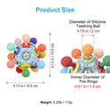 Baby Montessori Sensory Toys for 0-6 6-12 Months, Baby Teether Teething Toys for Babies 0 3 6 9 12 18 Months, Newborn Infant Learning Developmental