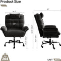 Bestier Cross Legged Office Chair, Criss Cross Chair with Adjustable Arms, 135° Reclining Velet Executive Chair with Wheels, Big and Tall Computer