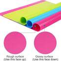 3 Pack Silicone mat Large Silicone Sheets for Crafts, Liquid, Resin Jewelry Casting Molds Mat, Silicone Placemat 15.7” x 11.8” (Blue & Rose Red