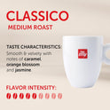 Illy Classico Whole Bean Coffee, Medium Roast, Classic Roast With Notes Of Caramel, Orange Blossom And Jasmine, 100% Arabica Coffee, No