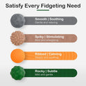 Fidget Toys Adults – 4PCS Magnetic Silicone Stress Balls for Anxiety, Focus & ADHD Relief, Textured Sensory Desk Gadgets, Stocking Stuffers or White