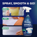 Downy Wrinkle Releaser Spray All In One Wrinkle Release Spray Travel Size, Odor Eliminator, Static Remover Fabric Refresher & Ironing Aid for Clothes