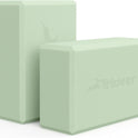 Trideer Yoga Blocks 2 Pack, Soft Non-Slip Foam Blocks with Beveled Edges for Alignment and Stretching in Yoga, Pilates, and Dance - Supportive