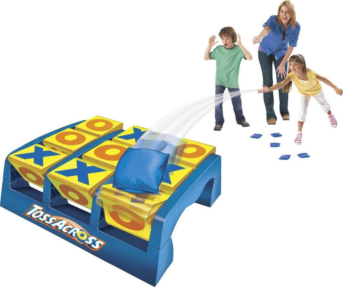 Mattel Games Toss Across Game, Beanbag Tic Tac Toe for 2 to 4 Players Ages 5 Years and Older