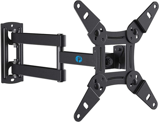 Pipishell Full Motion TV Wall Mount for Echo Show 21/15 and 13-42 Inch Flat Curved Screen TVs & Monitors, Max VESA 200x200mm up to 44lbs, TV Mount
