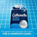 Cottonelle Ultra Comfort Toilet Paper with Cushiony CleaningRipples Texture, Strong Bath Tissue, 24 Family Mega Rolls = 108 Regular Rolls (4 Packs of