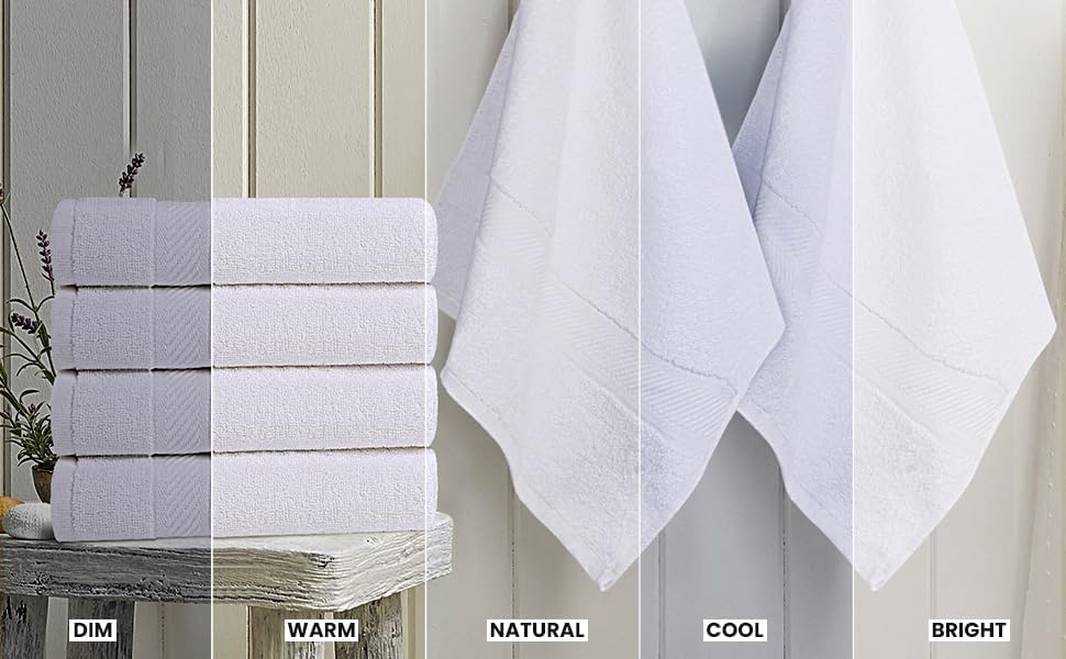 Utopia Towels 6 Pack Medium Bath Towel Set, 24 by 48 Inches, 500 GSM 100% Ring Spun Cotton, Lightweight and Highly Absorbent Quick Drying Premium