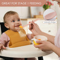 6-Piece Silicone Baby Feeding Spoons, First Stage Infant Spoons, Soft-Tip Easy on Gums I Baby Training Spoon | Infant Utensils Feeding Supplies