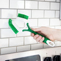 Libman Heavy Duty Scrub Brush Kit | Cleaning Brushes for Household Use | Tub Scrubber | Easy Grip Scrub Brush | Big Job Kitchen Brush | Dual Sided