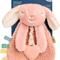 Itzy Ritzy - Itzy Lovey Including Teether - Baby Lovey with Teether, Textured Ribbons & Dangle Arms - Features Crinkle Sound, Sherpa Fabric and Minky
