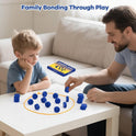 Magnetic Chess Game with Full-Size Stones, Magnet Game with String, for Family & Party & Travel & Camping, Puzzle Strategy Games, 2 Player Games for