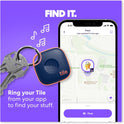 Tile by Life360 Mate Bluetooth Tracker, Keys Finder and Item Locator for Keys, Bags and More. Phone Finder. Both iOS and Android Compatible. 1-Pack