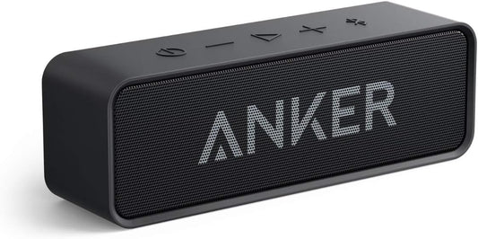 Anker Soundcore Upgraded Bluetooth Speaker with IPX5 Waterproof, Stereo Sound, 24H Playtime, Portable Wireless Speaker for iPhone, Samsung and More