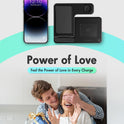 Wireless Charger iPhone Charging Station: 3 in 1 Charger Stand Multiple Devices for Apple - iPhone 17 16e 16 15 14 Pro Max 13 12 11 - Watch 10 9 8 7