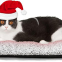 Self Warming Cat Bed Self Heating Cat Dog Mat 24 x 18 inch Extra Warm Thermal Pet Pad for Indoor Outdoor Pets with Removable Cover Non-Slip Bottom