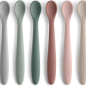 6-Piece Silicone Baby Feeding Spoons, First Stage Infant Spoons, Soft-Tip Easy on Gums I Baby Training Spoon | Infant Utensils Feeding Supplies