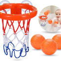 Bath Toys - Bathtub Basketball Hoop for Kids Toddlers - Bath Toys Shower Toys for Kids Ages 4-8,Suction Cup Basketball Hoop & 3 No Hole Balls Set for