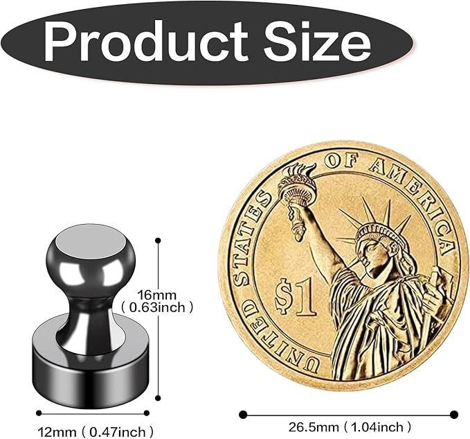 LOVIMAG Fridge Magnets 12Pcs Refrigerator Whiteboard Small Strong Magnet Classroom Kitchen Accessories Decorative Locker Set Decor Must Haves Office