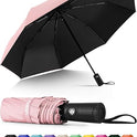 Seniny Windproof Travel Umbrella, Automatic Umbrellas for Rain, Portable & Compact Umbrellas for Backpack, Strong UV for Protection, Folding Small