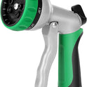 RESTMO Garden Hose Nozzle, Heavy Duty Metal Water Hose Nozzle with 7 Adjustable Spray Patterns, High Pressure Hand Sprayer with Flow Control for