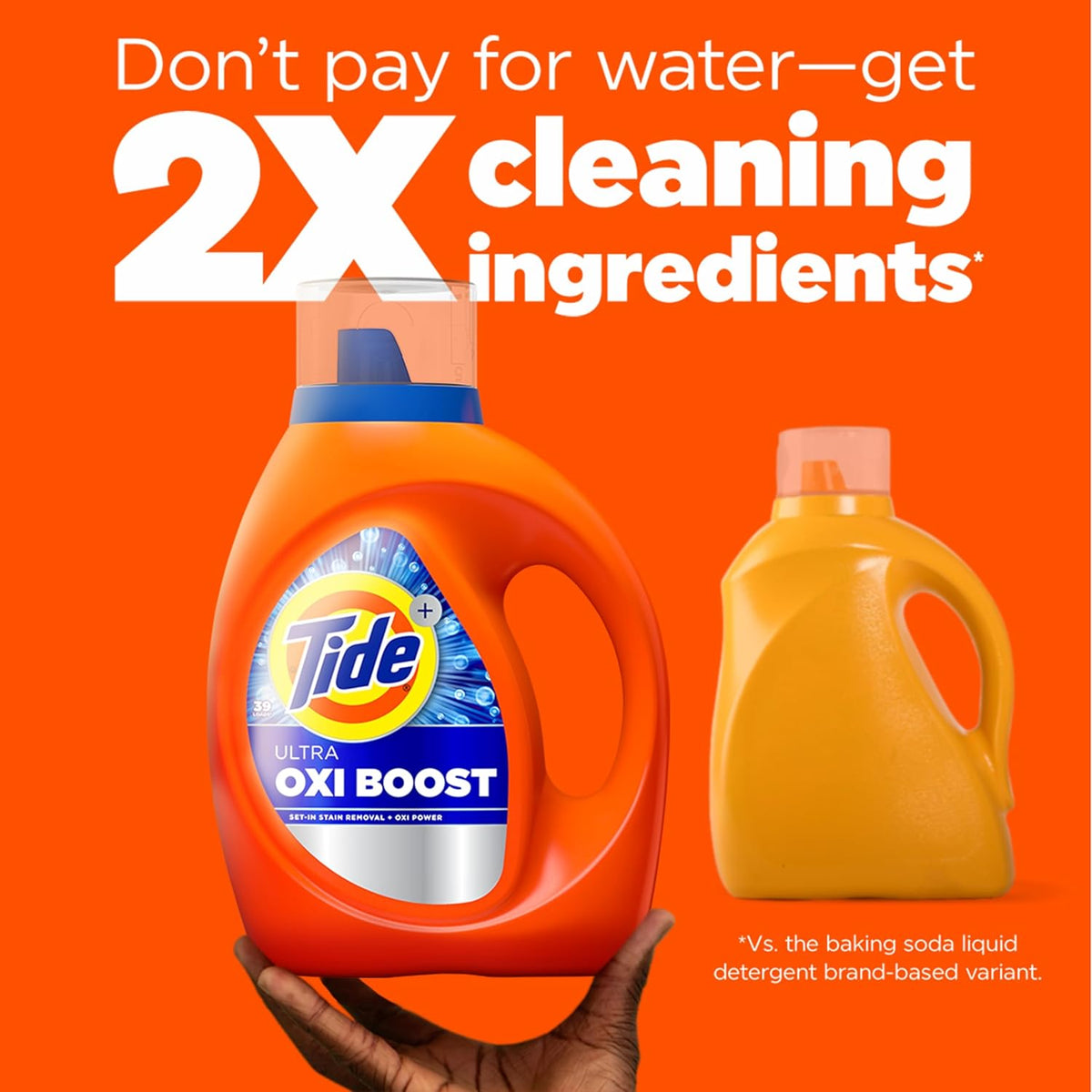 Tide Ultra Oxi Boost Liquid Laundry Detergent, 132 fl oz, 94 Loads, Advanced Stain Remover, Laundry Detergent Liquid with Extra Oxi Power (Packaging