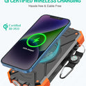 BLAVOR Solar Charger Power Bank 10,000mAh, Portable Wireless Charger, 20W Fast Charging External Battery Pack with USB C for Cell Phones, Solar Panel