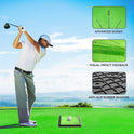Golf Hitting Mat, Golf Training Mat for Swing Path Feedback Detection Batting,Extra Replaceable Golf Practice Mat 16"x12", Golf Gifts for Men Women